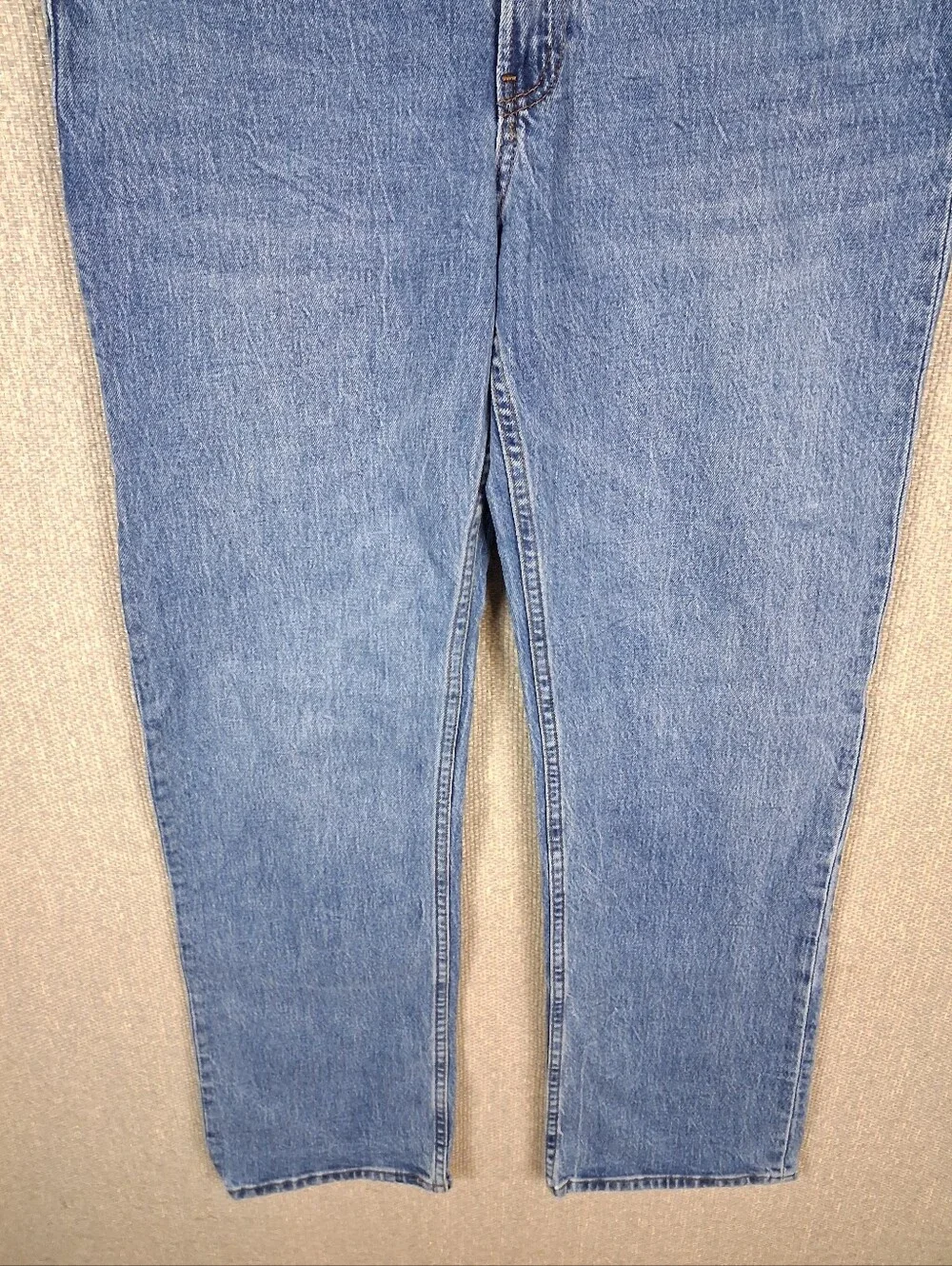 Abercrombie & Fitch Curve Love The Baggy Mid Rise Jeans Medium Wash Denim 27/4